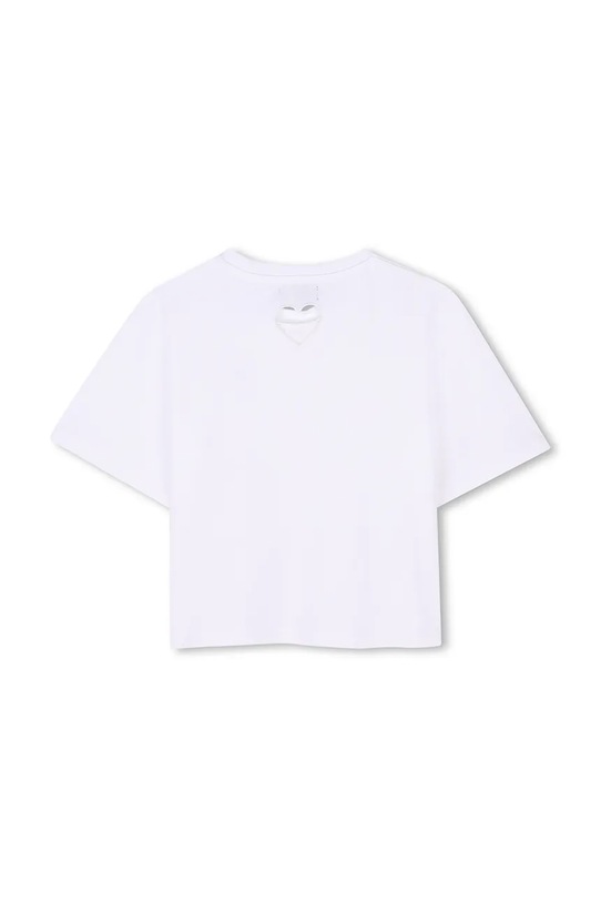 Fete Dkny tricou de bumbac pentru copii D62311.114.150 alb