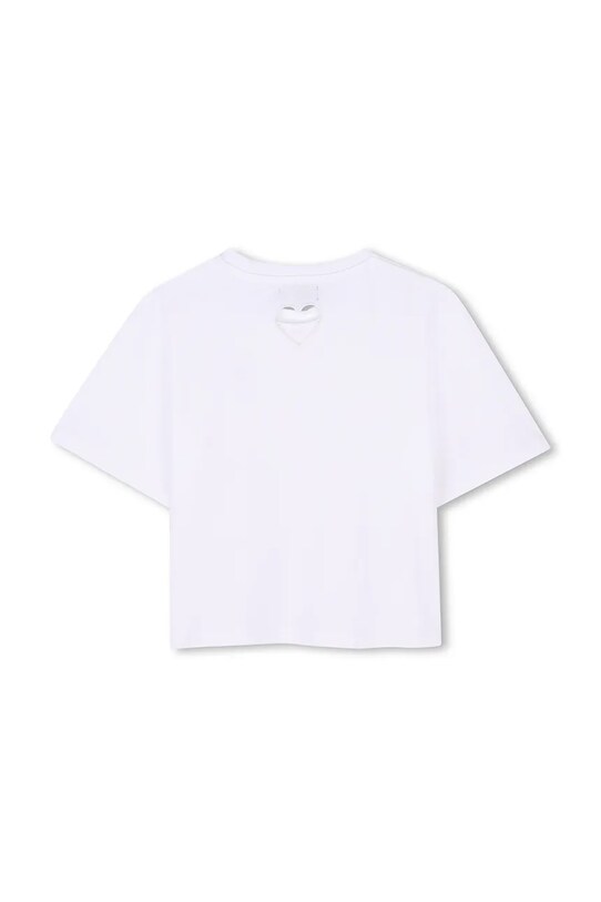 Fete Dkny tricou de bumbac pentru copii D62311.156.162 alb