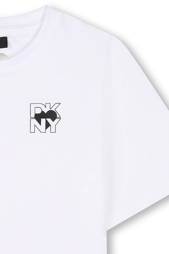 Детская хлопковая футболка Dkny белый D62311.156.162