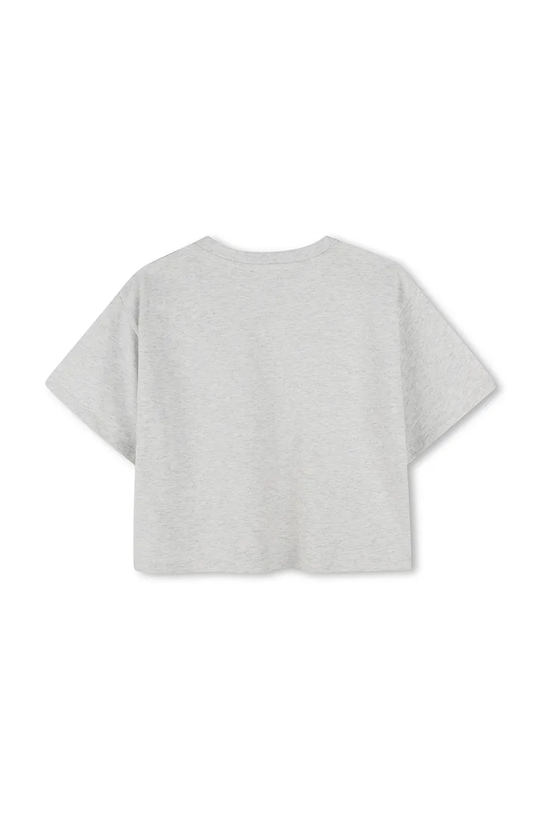 Otroška bombažna kratka majica Dkny D62312.114.150 siva SS25