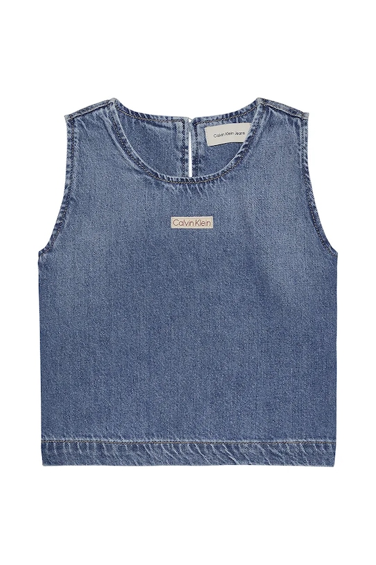 Calvin Klein Jeans top dziecięcy IG0IG02949.PPYA niebieski SS25