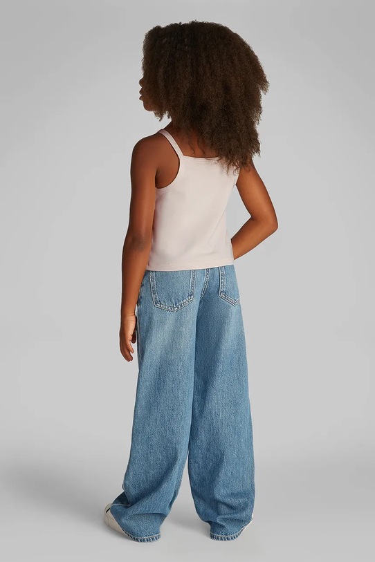 Dětský bavlněný top Calvin Klein Jeans růžová IG0IG02868.PPYA