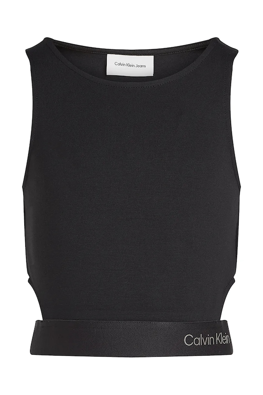 Calvin Klein Jeans top dziecięcy IG0IG02869.PPYA czarny SS25