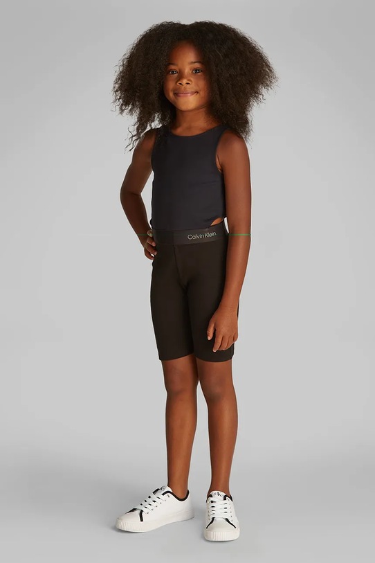 Calvin Klein Jeans top dziecięcy czarny IG0IG02869.PPYA
