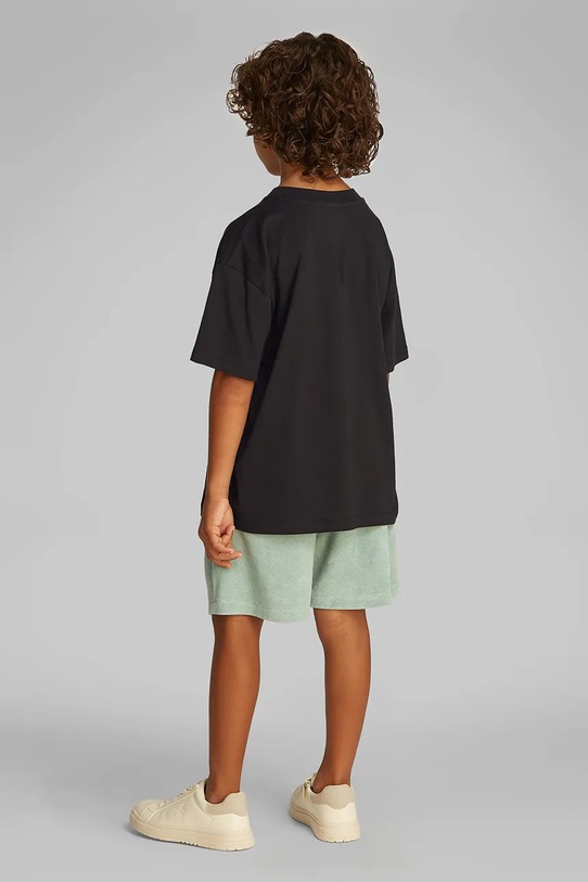 Детская хлопковая футболка Calvin Klein Jeans чёрный IG0IG02858.PPYA