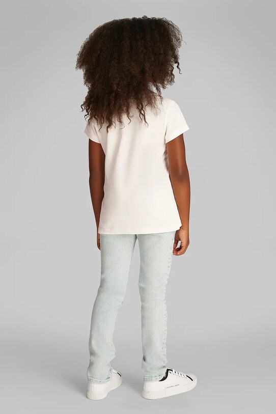 Дитяча бавовняна футболка Calvin Klein Jeans 2-pack рожевий IG0IG02860.128.176.PPYA