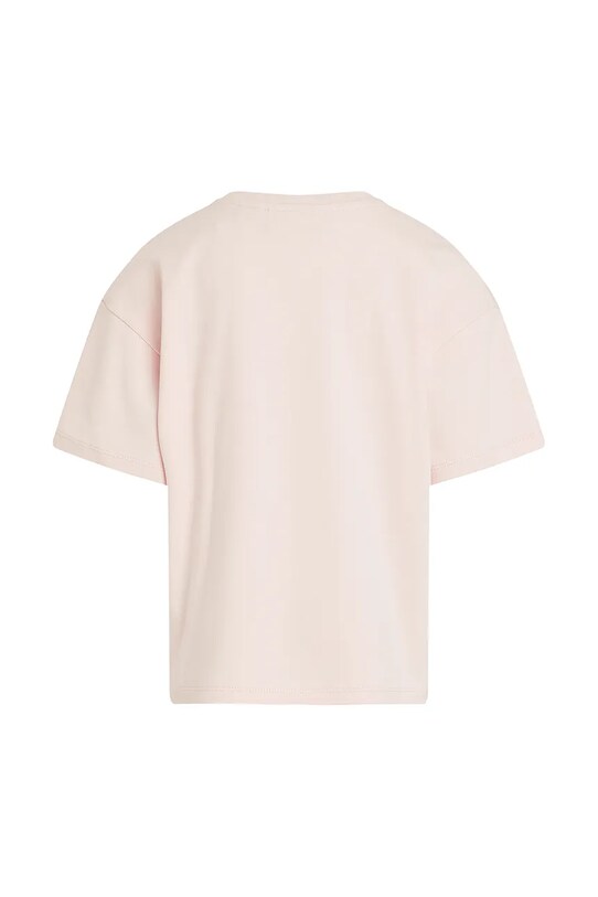 Девочка Детская хлопковая футболка Calvin Klein Jeans IG0IG02864.PPYA розовый
