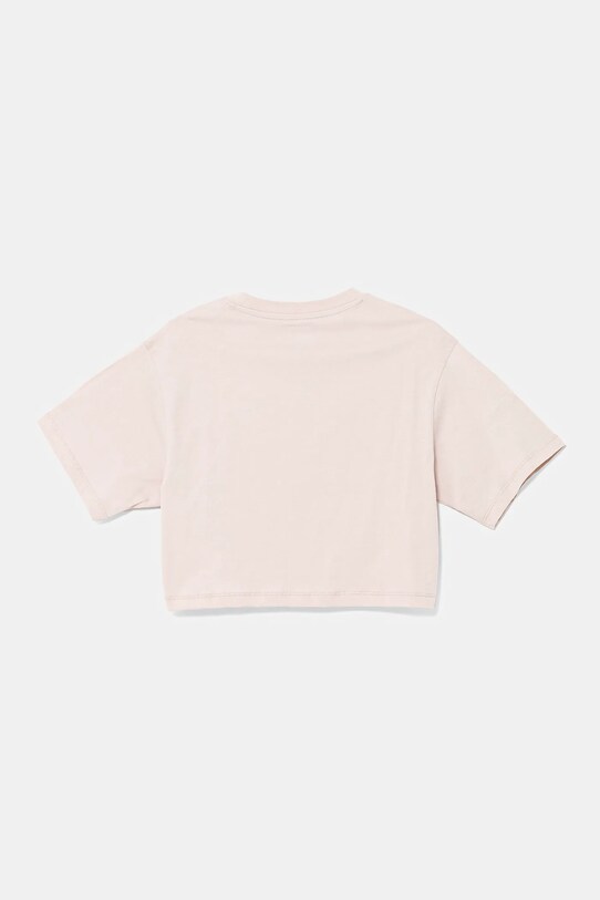 Otroška bombažna kratka majica Vans SALTON RELAX CROP VN000P5RO3N1 roza SS25