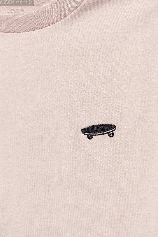 Deklice Otroška bombažna kratka majica Vans SALTON RELAX CROP VN000P5RO3N1 roza