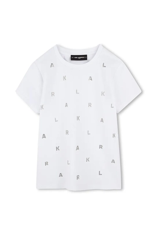 Karl Lagerfeld tricou copii Z30571.102.108 alb SS25