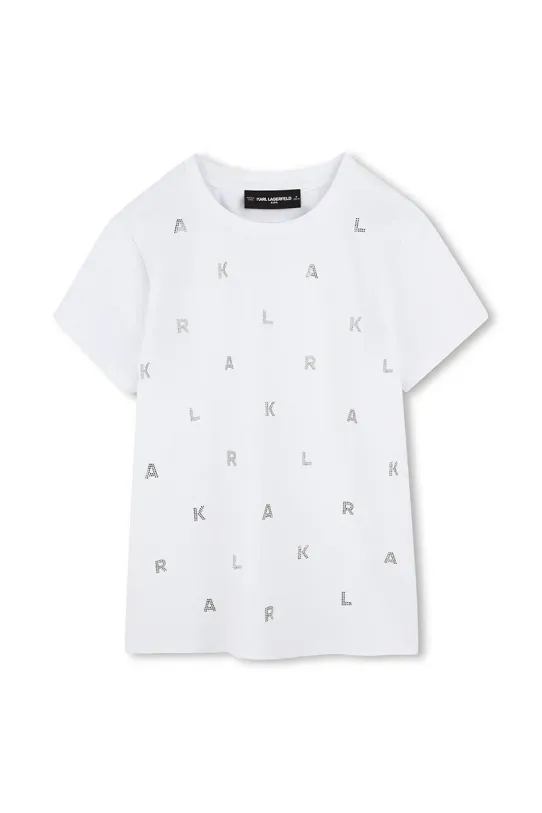 Karl Lagerfeld tricou copii Z30571.156.162 alb SS25