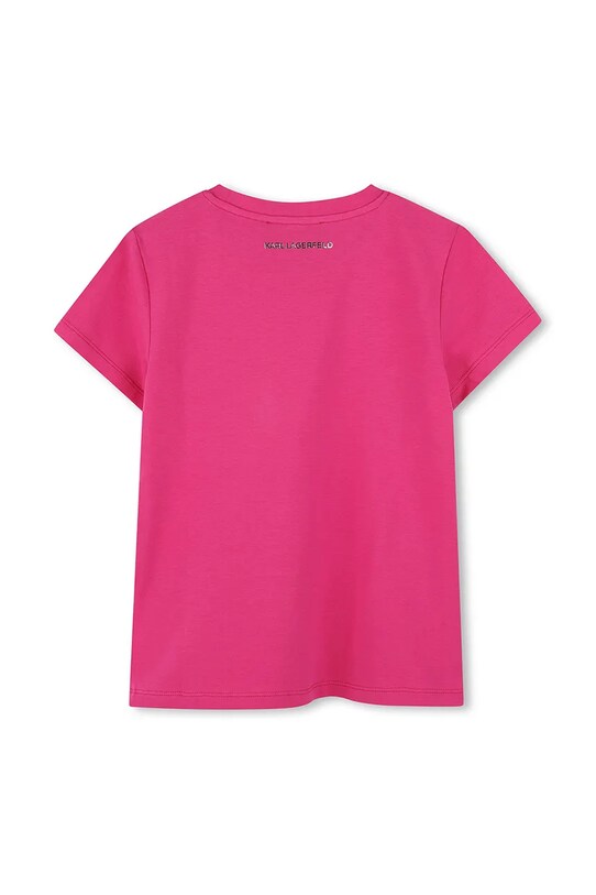 Karl Lagerfeld tricou copii Z30447.86.108 roz SS25