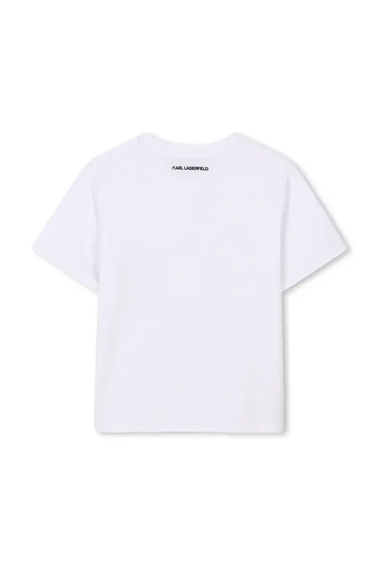 Fete Karl Lagerfeld tricou de bumbac pentru copii Z30485.156.162 alb