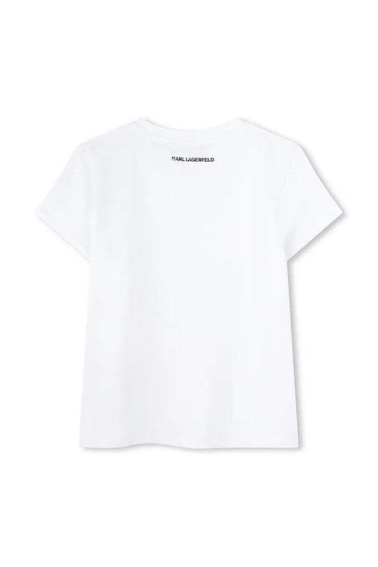 Karl Lagerfeld tricou copii Z30489.86.108 alb SS25