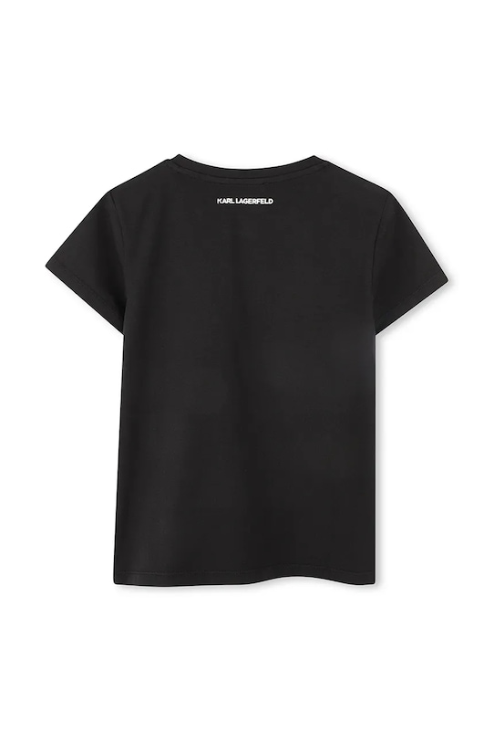 Karl Lagerfeld t-shirt dziecięcy Z30489.86.108 czarny SS25
