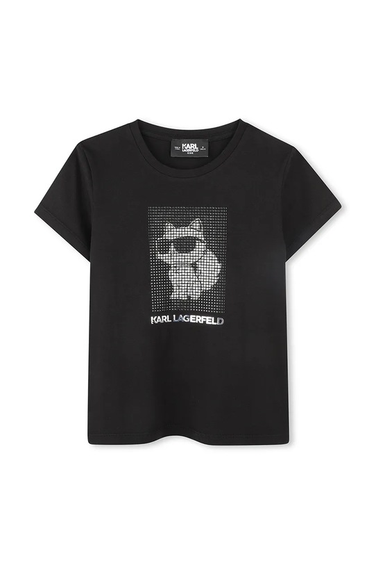 Дитяча футболка Karl Lagerfeld аплікація чорний Z30489.114.150