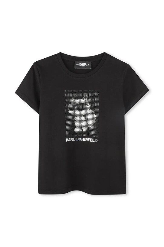 Karl Lagerfeld tricou copii imprimeu negru Z30489.156.162
