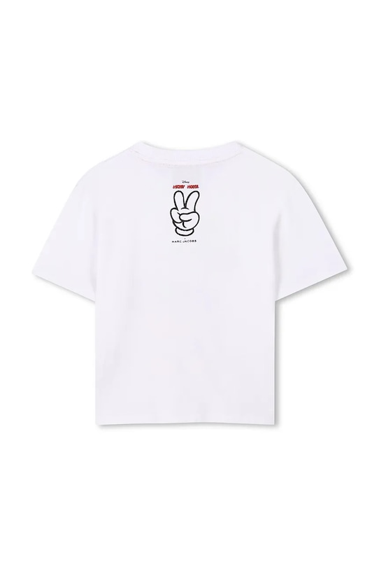 Детска памучна тениска Marc Jacobs W60454.114.150 бял SS25