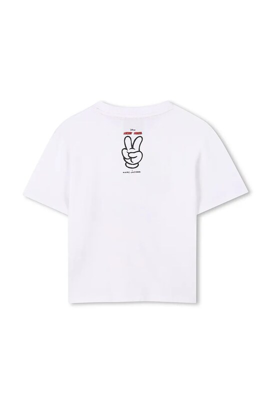 Marc Jacobs tricou de bumbac pentru copii W60454.156 alb SS25
