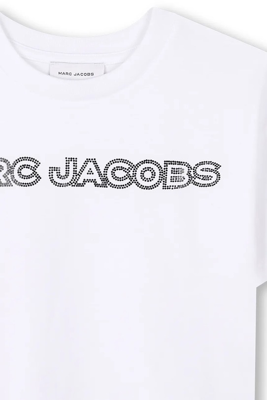 Дівчинка Дитяча бавовняна футболка Marc Jacobs W60461.156 білий