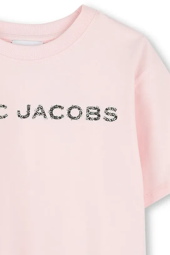 Dievča Detské bavlnené tričko Marc Jacobs W60463.156 ružová