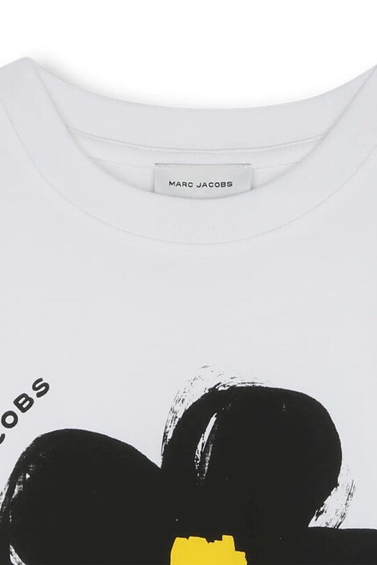 Дівчинка Дитяча бавовняна футболка Marc Jacobs W60465.86.108 білий