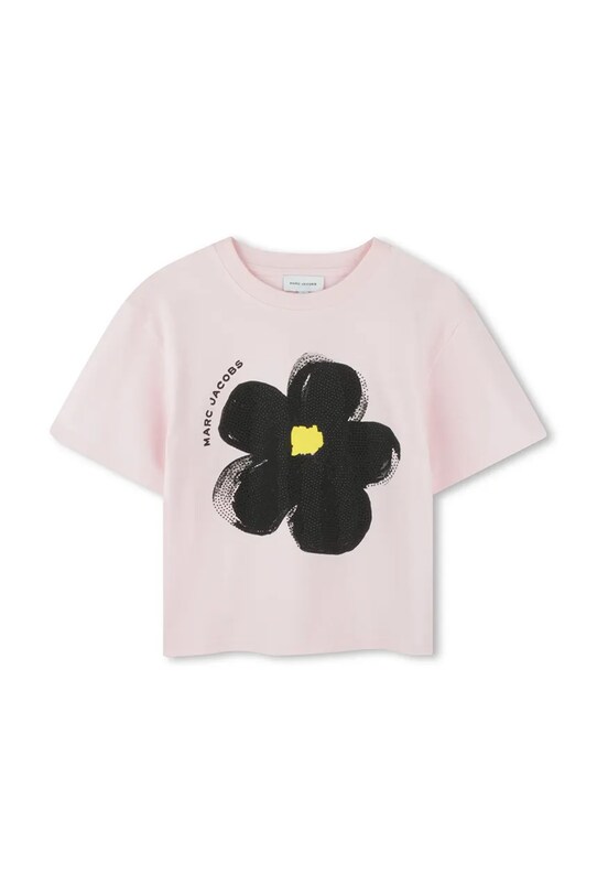 Дитяча бавовняна футболка Marc Jacobs W60542.86.108 рожевий SS25