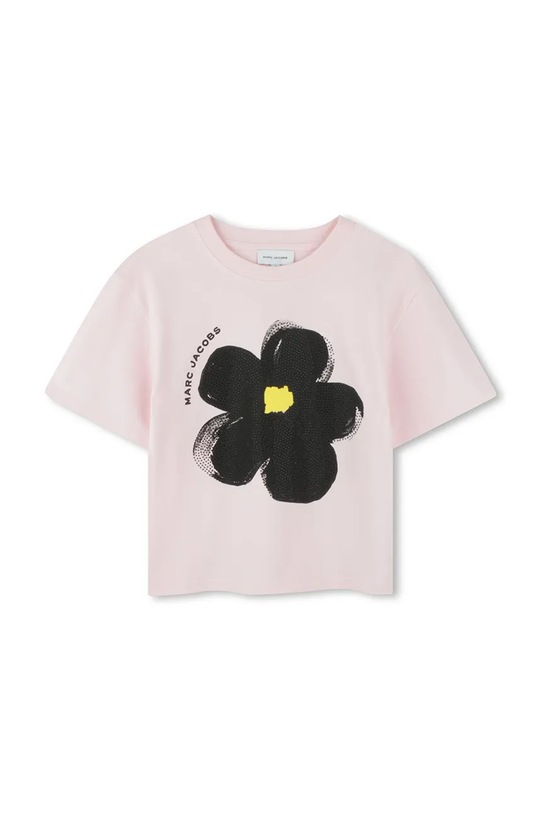 Дитяча бавовняна футболка Marc Jacobs W60542.114.150 рожевий SS25