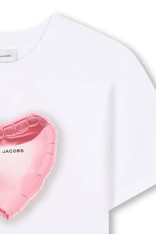 Dziewczynka Marc Jacobs t-shirt bawełniany dziecięcy W60545.114.150 biały