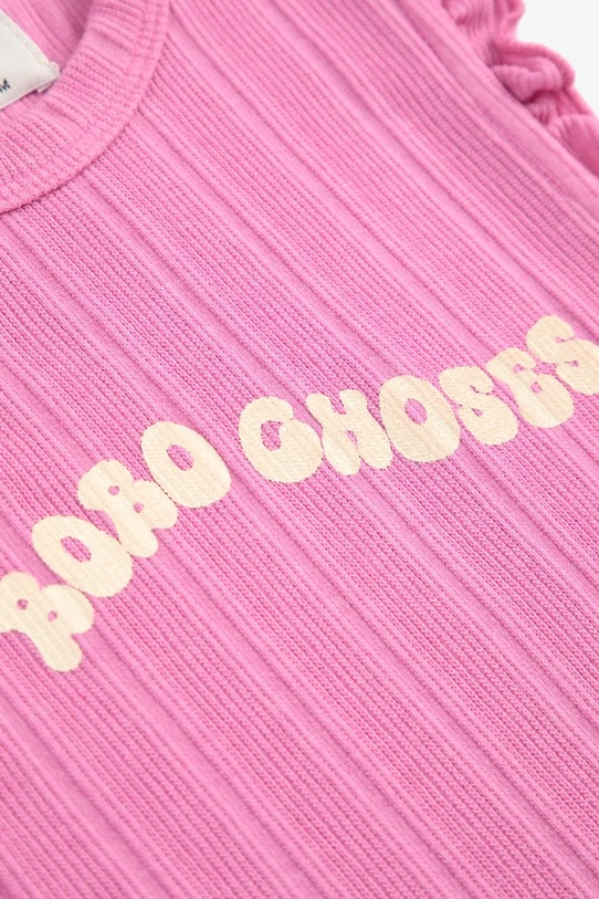 DÍVKA Dětský top Bobo Choses Wavy 125AC024 růžová