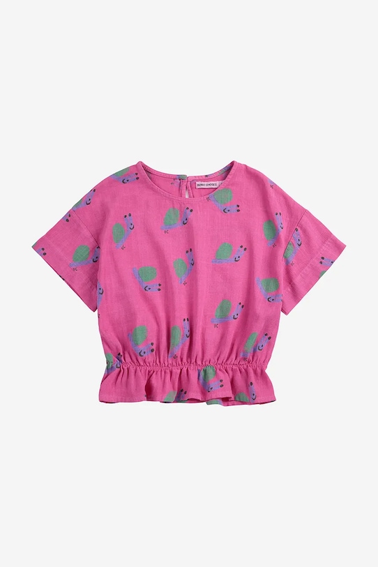 Дитяча футболка Bobo Choses Funny Snail 125AC029 рожевий SS25