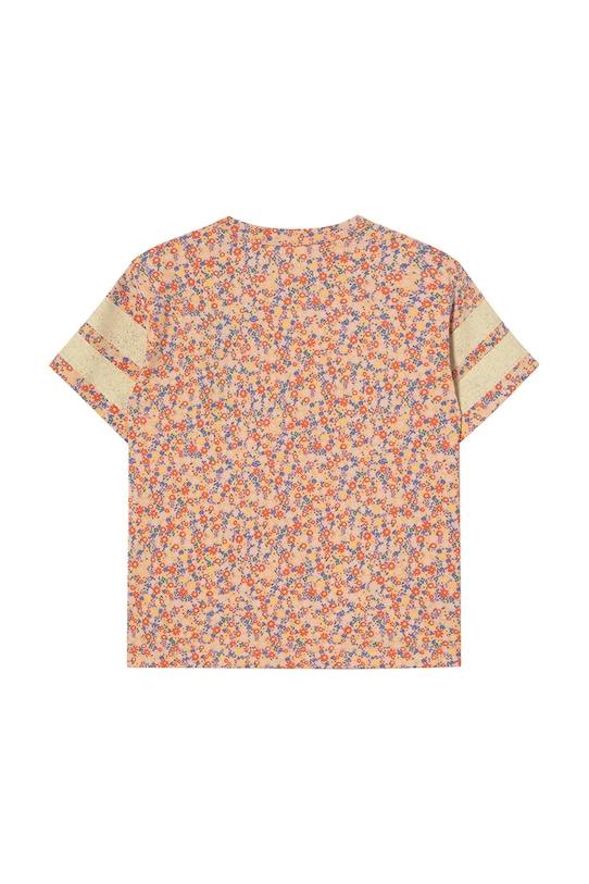 Lány Tinycottons gyerek pamut póló GARDEN TEE SS25.018 narancssárga