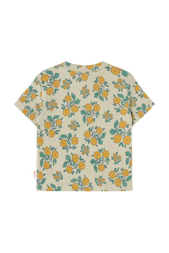 Dziewczynka Tinycottons t-shirt dziecięcy FLOWERS TEE SS25.042 beżowy