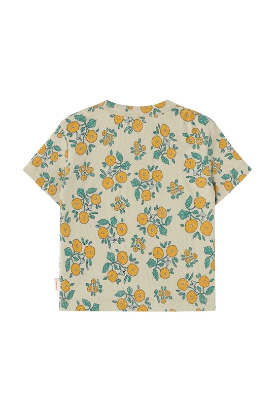 Deklice Otroška kratka majica Tinycottons FLOWERS TEE SS25.042 bež