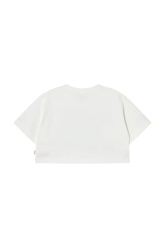 Deklice Otroška bombažna kratka majica Tinycottons THE SUN GRAPHIC CROP TEE SS25.092 bež