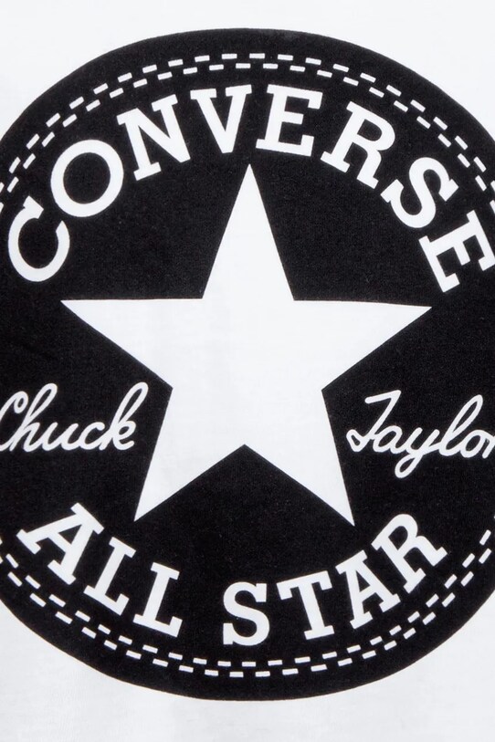 Fete Converse tricou de bumbac pentru copii 369787 alb