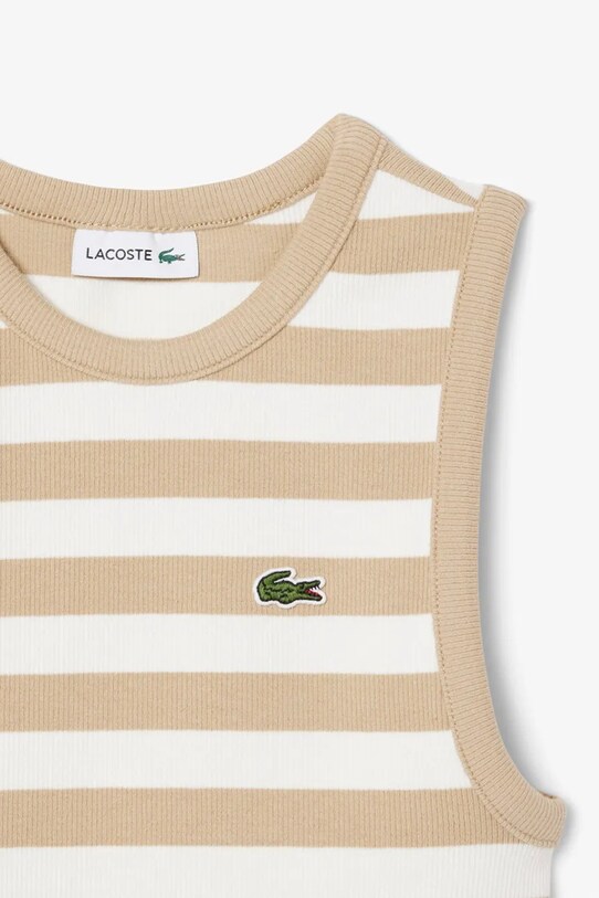 Девочка Детский топ Lacoste TJ8759 бежевый