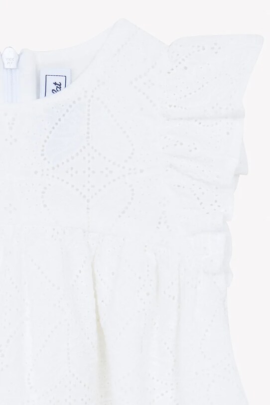 Otroška bombažna obleka Tartine et Chocolat bela CA30081.71.74