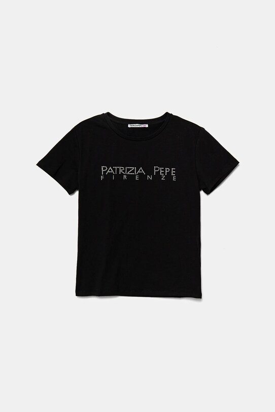 Детская футболка Patrizia Pepe K103 аппликация чёрный 7M0809