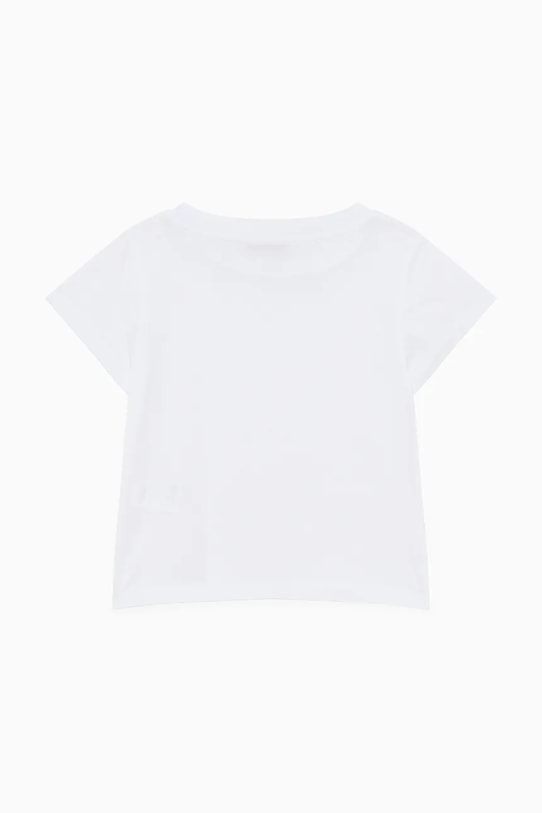 Patrizia Pepe t-shirt bawełniany dziecięcy K103 7M0904 biały SS25