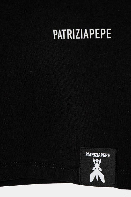 Dziewczynka Patrizia Pepe t-shirt dziecięcy K103 7M0908 czarny