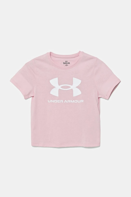 Dětské tričko Under Armour BIG LOGO SS další růžová 1389756