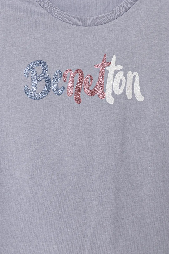 Dziewczynka United Colors of Benetton t-shirt bawełniany dziecięcy 3I1XC10MZ.G.Seasonal niebieski