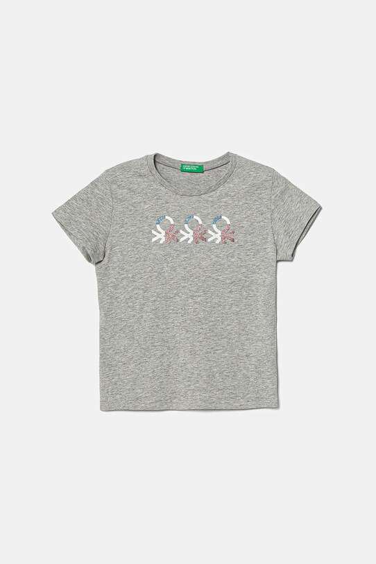 United Colors of Benetton tricou de bumbac pentru copii print gri 3I1XC10MZ.G.Seasonal