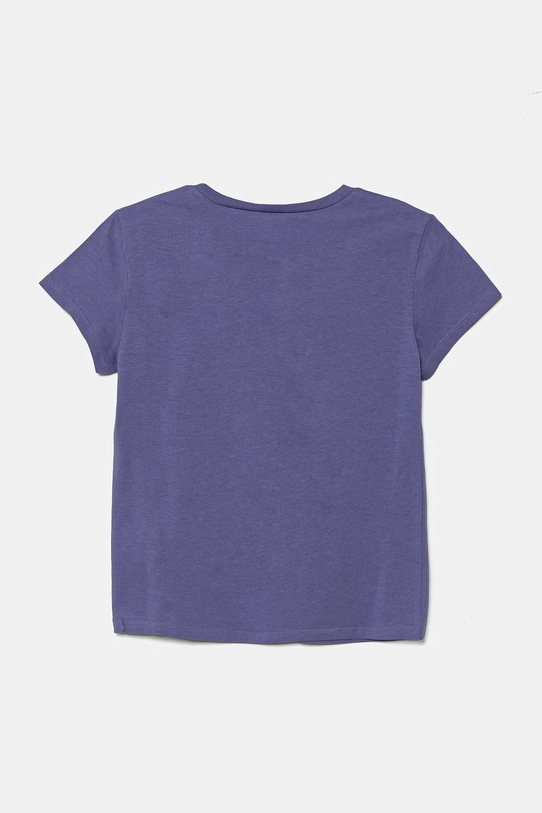 Παιδικό βαμβακερό μπλουζάκι United Colors of Benetton 3I1XC10MZ.G.Seasonal μωβ SS25