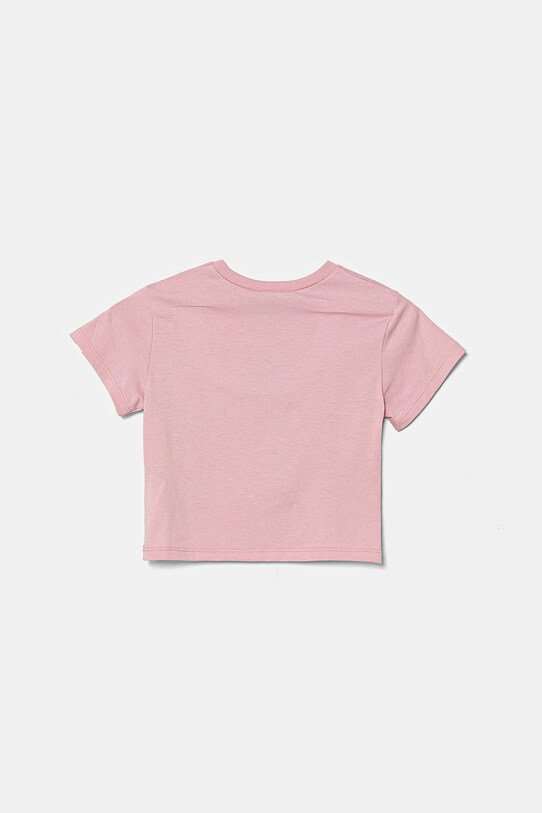Detské bavlnené tričko United Colors of Benetton 35RYG10HQ.P.Seasonal ružová SS25
