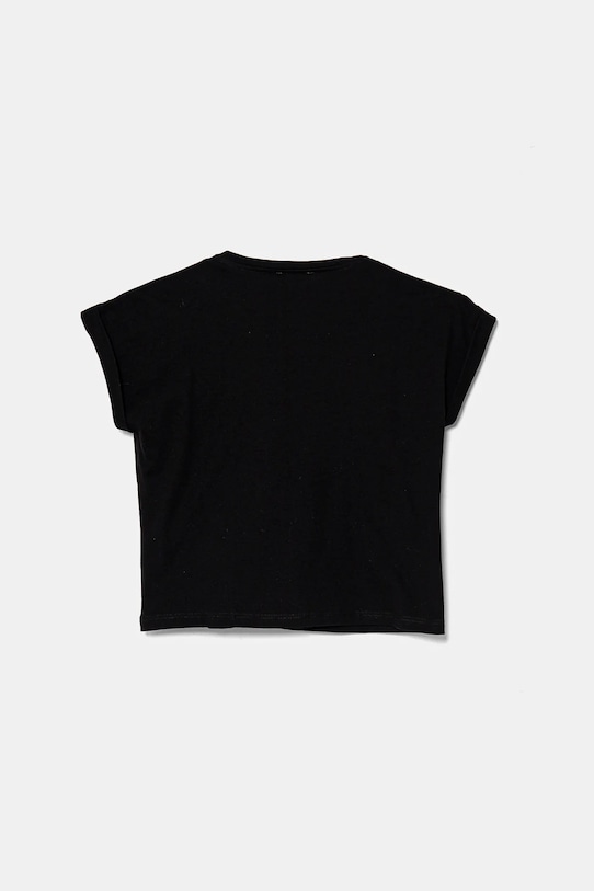 United Colors of Benetton tricou de bumbac pentru copii 3I1XC10NZ.G.Seasonal negru SS25
