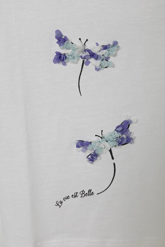 Dziewczynka United Colors of Benetton t-shirt bawełniany dziecięcy 3I1XG10J1.P.Seasonal biały