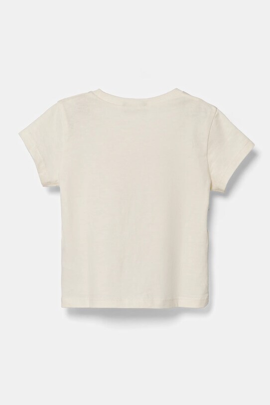 United Colors of Benetton tricou de bumbac pentru copii 3I1XG10J1.P.Seasonal bej SS25