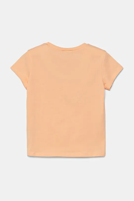 United Colors of Benetton tricou de bumbac pentru copii 3I1XG10J1.P.Seasonal portocaliu SS25